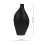 2Pcs Home Ceramic Vase Black Craft Flower Decoration Container 11