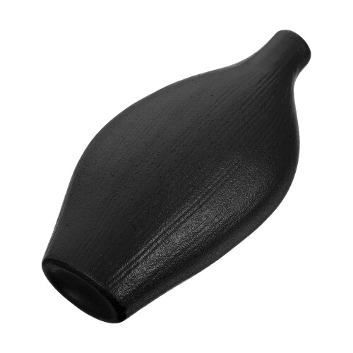 2Pcs Home Ceramic Vase Black Craft Flower Decoration Container 2
