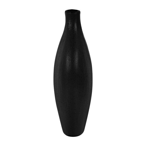 2Pcs Home Ceramic Vase Black Craft Flower Decoration Container 1