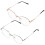 2Stk. Blaulichtfilter-Brille Computerbrille Metallfassung Brillen 1