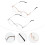 2Stk. Blaulichtfilter-Brille Computerbrille Metallfassung Brillen 4