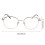 2Stk. Blaulichtfilter-Brille Computerbrille Metallfassung Brillen 2
