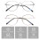 2Stk. Blaulichtfilter-Brille Computerbrille Metallfassung Brillen 9
