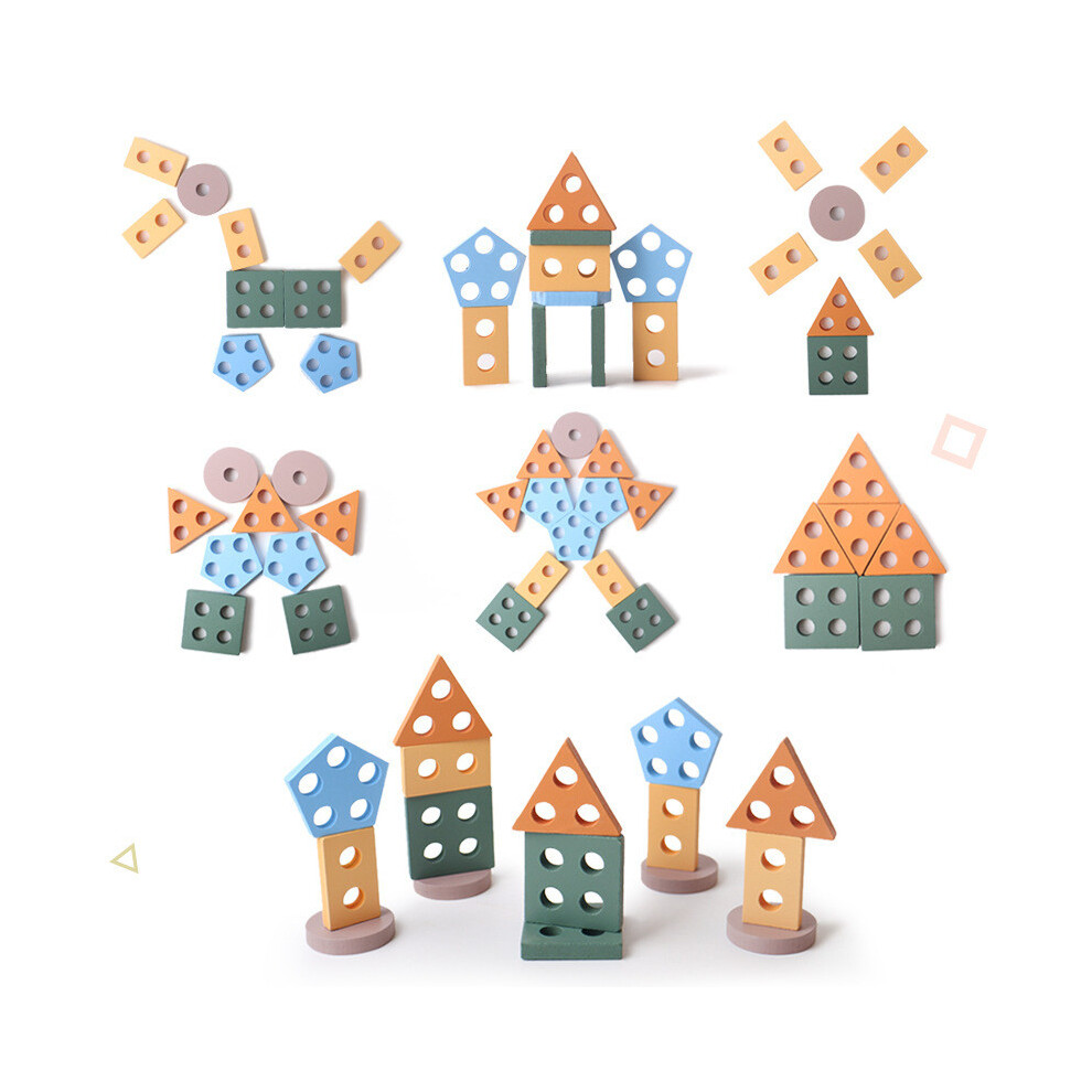 Shape Wooden Geometric Educational Building Blocks Kids Toys With Morandi Colors-image-OPC-PKWVH9C-NEW