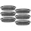 6St Oval Kunststoff Lebensmittelkörbe Tabletts 10