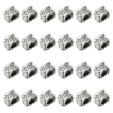 24Pcs Shoelaces Beads Owl Charms Diy Shoes Accessories