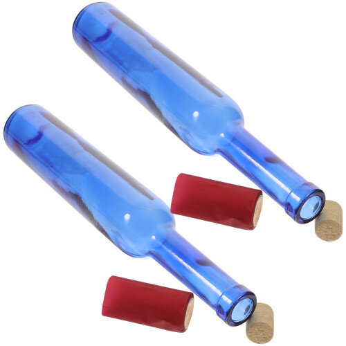 2 Pcs Garrafas De Para Vinho E , Vazias Para Bebidas