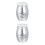 2Pcs Waterproof Titanium Pet Ash Cinerary Silver Durable 5