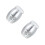 2Pcs Waterproof Titanium Pet Ash Cinerary Silver Durable 10