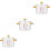 3Pcs Small Glass Stew Pot With Lid Double Handle Cookware 7