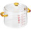 3Pcs Small Glass Stew Pot With Lid Double Handle Cookware 3