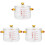 3Pcs Small Glass Stew Pot With Lid Double Handle Cookware 4