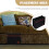 2Pcs Felt Bedside Caddy Bag For Tablet Books Hanging Storage Dark Grey 11