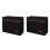 2Pcs Felt Bedside Caddy Bag For Tablet Books Hanging Storage Dark Grey 8