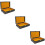 3Pcs Cigar Case Flip Cover Storage Box Crocodile Pattern 9