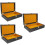 3Pcs Cigar Case Flip Cover Storage Box Crocodile Pattern 7