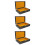 3Pcs Cigar Case Flip Cover Storage Box Crocodile Pattern 8