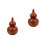2 Pcs Wooden Desktop Toothpick Storage Box Gourd Shape Holder 6