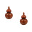 2 Pcs Wooden Desktop Toothpick Storage Box Gourd Shape Holder 5