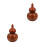 2 Pcs Wooden Desktop Toothpick Storage Box Gourd Shape Holder 7
