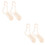 2Paare Sockenspanner Holz Lichtbraun Strick-Sockenform 6