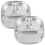 8 Pcs Stainless Steel 3-Section Square Indian Dinner Plate 1