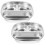 8 Pcs Stainless Steel 3-Section Square Indian Dinner Plate 4