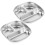 8 Pcs Stainless Steel 3-Section Square Indian Dinner Plate 5