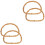 4 Pcs Bamboo Bag Handles Replacement Accessories 6