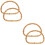4 Pcs Bamboo Bag Handles Replacement Accessories 9