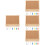 4 Sets Office Bulletin Board Reusable Frame Small Message Display 8