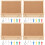 4 Sets Office Bulletin Board Reusable Frame Small Message Display 7