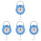 4Pcs Mechanical Hanging Spring Scale With High Accuracy Dial 4