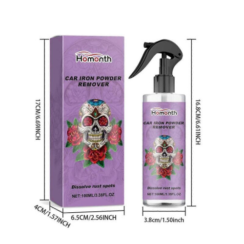 Multi-Purpose Wheel Rust Remover Spray Steel Rim Rust Remover Wheel Rust Remover 100ml 2