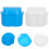 4Pièces Boîte Bleue De Rangement Portable Pour Dentier 11