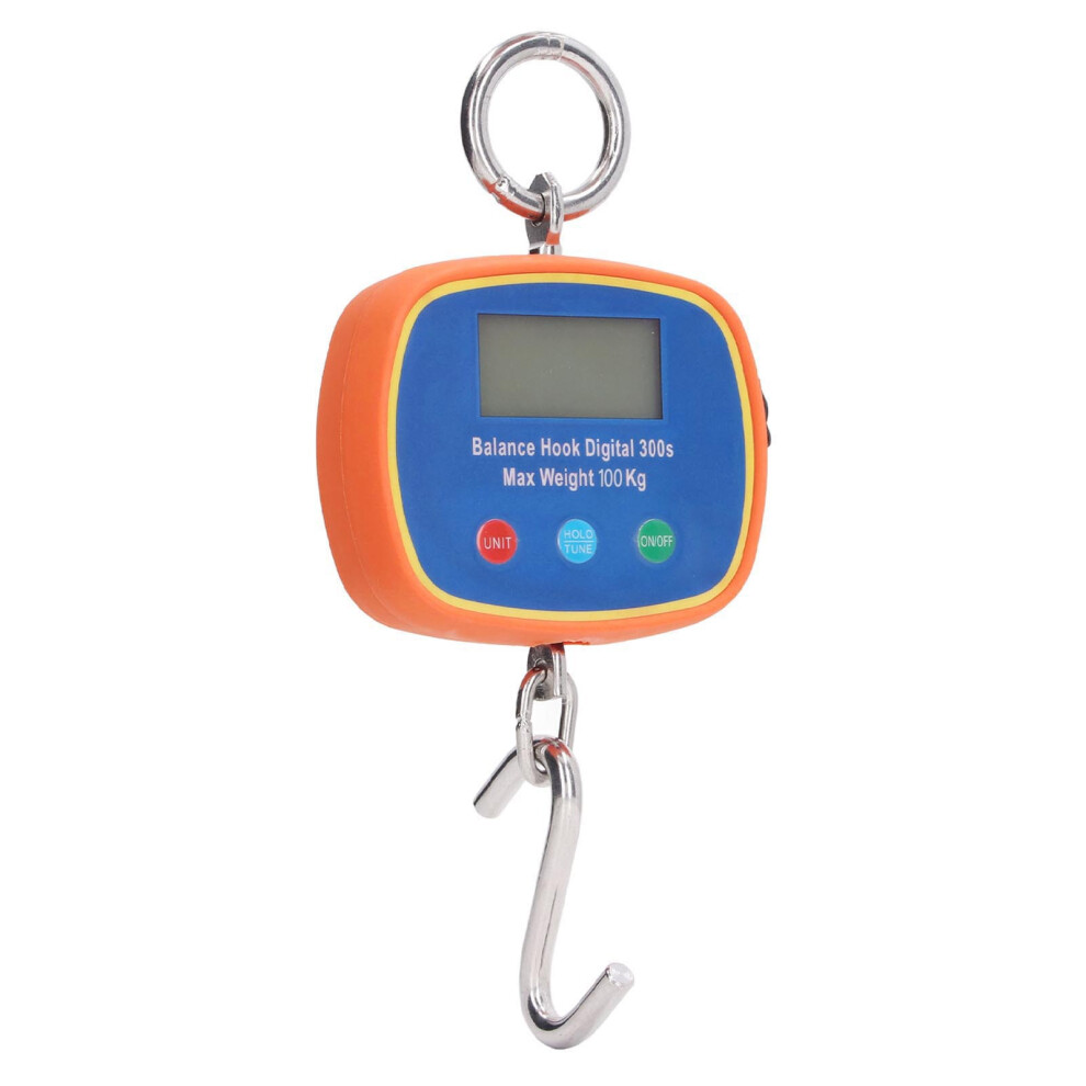 Electronic Hook Scale 100kg LCD Portable Crane Scale with 0.05kg Accuracy-image-OPC-PKWVWCY-NEW