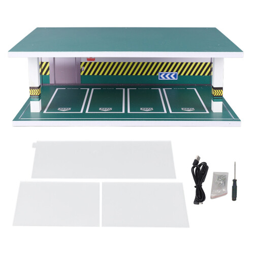 1:32 Car Parking Lot Model Display Scene with USB Power 2