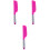 3Pcs Portable Silicone Spatula Scrapers For Baking Mixing 3