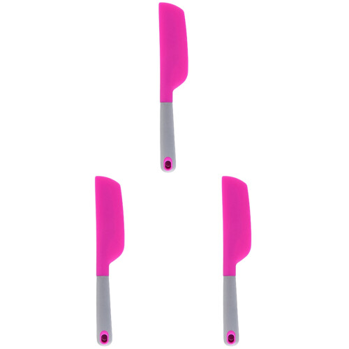 3Pcs Portable Silicone Spatula Scrapers For Baking Mixing 1
