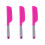 3Pcs Portable Silicone Spatula Scrapers For Baking Mixing 4