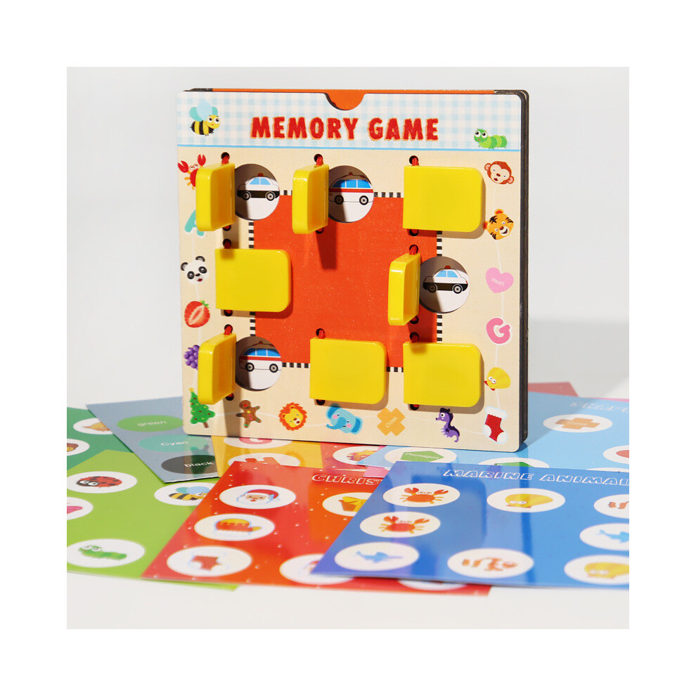 Memory Kids Wooden Flip Card Game Puzzle Challenge Toy Brain For Development-image-OPC-PKWVWB9-NEW