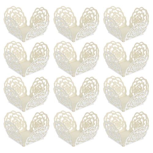100 Pcs Chocolate Packaging Wrappers Hollow Truffle Cups For Candy 2