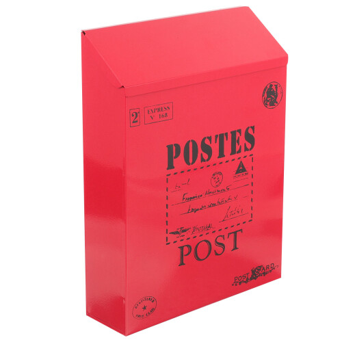 2Pcs Wall Mounted Mailbox With Lock Vintage Newspaper Post Box 2