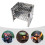 1 Set Verstelbare Barbecuegrill Campingbarbecue Vouwbarbecue 7