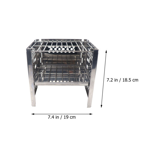 1 Set Verstelbare Barbecuegrill Campingbarbecue Vouwbarbecue 1