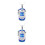 2Pcs Copper Hollow Aromatherapy Pendant Solid Ball Holder 3
