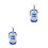 2Pcs Copper Hollow Aromatherapy Pendant Solid Ball Holder 9