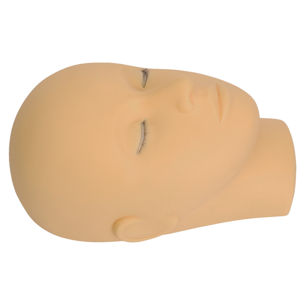 Light 3-Layer Silicone Lash Mannequin Head For Eyelash Extension Practice, Makeup & Beauty