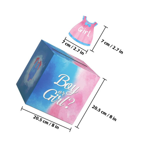 1 Set Gender Reveal Party Voting Box Decor 1