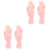 4 Pcs Nail Art Practice Hand Rubber Model With Insertable Tips 3